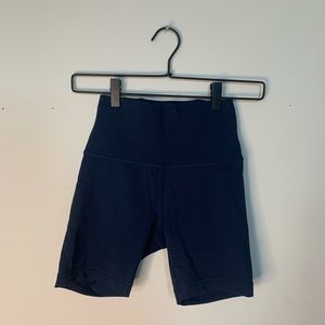 Lululemon dark blue biker shorts